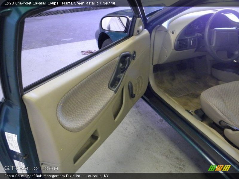 Manta Green Metallic / Neutral 1998 Chevrolet Cavalier Coupe