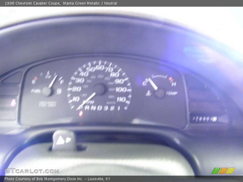 Manta Green Metallic / Neutral 1998 Chevrolet Cavalier Coupe