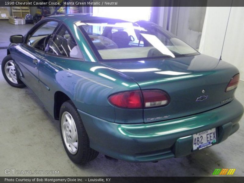Manta Green Metallic / Neutral 1998 Chevrolet Cavalier Coupe