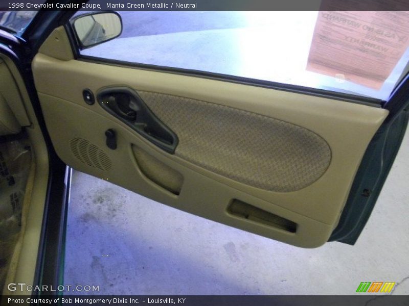 Manta Green Metallic / Neutral 1998 Chevrolet Cavalier Coupe