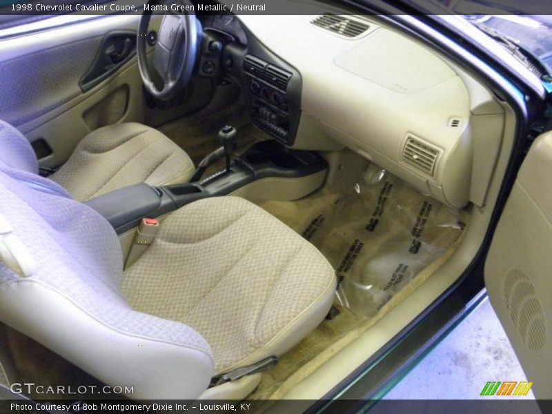 Manta Green Metallic / Neutral 1998 Chevrolet Cavalier Coupe