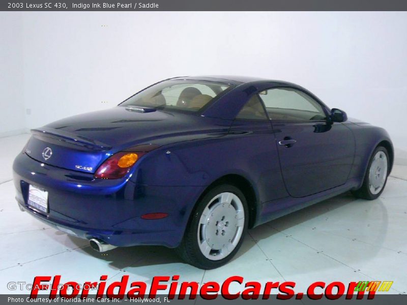 Indigo Ink Blue Pearl / Saddle 2003 Lexus SC 430