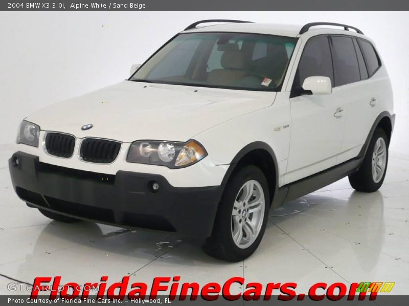 Alpine White / Sand Beige 2004 BMW X3 3.0i