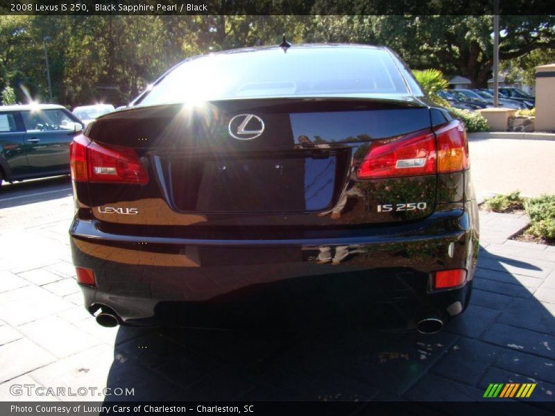 Black Sapphire Pearl / Black 2008 Lexus IS 250
