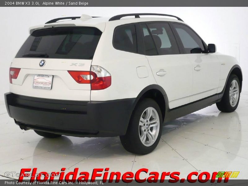 Alpine White / Sand Beige 2004 BMW X3 3.0i
