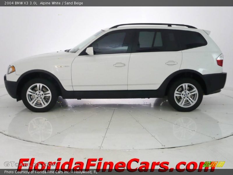 Alpine White / Sand Beige 2004 BMW X3 3.0i