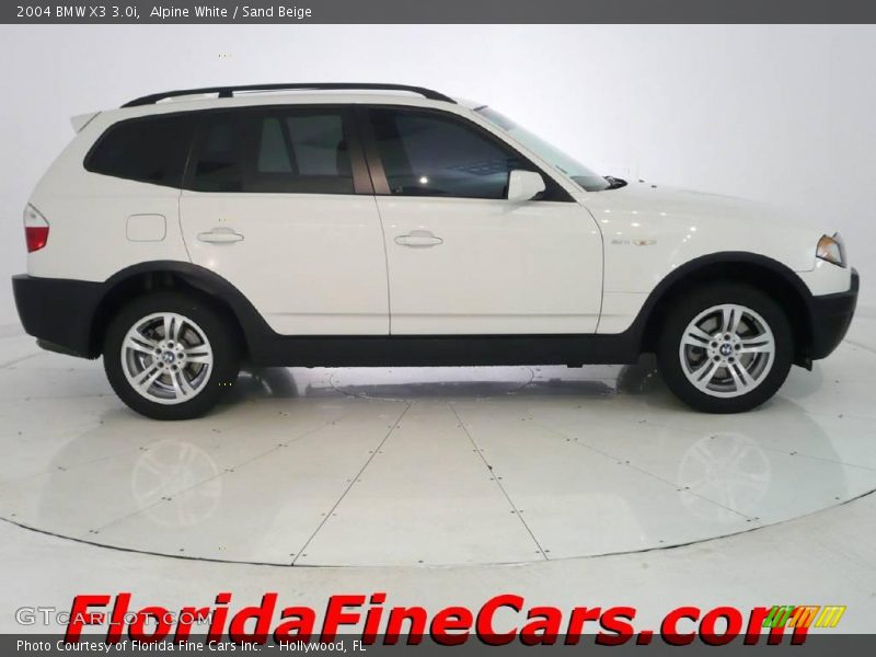 Alpine White / Sand Beige 2004 BMW X3 3.0i