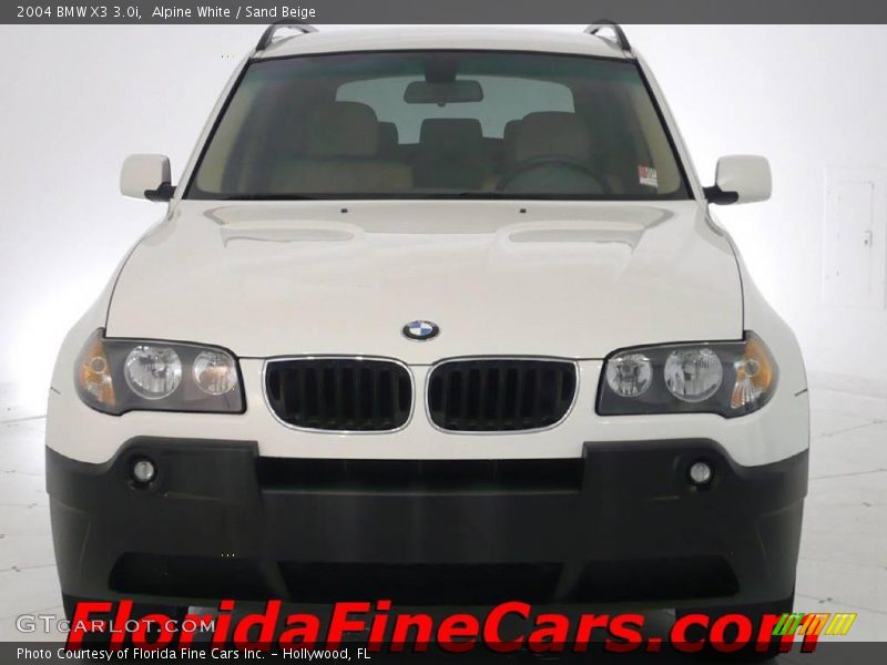 Alpine White / Sand Beige 2004 BMW X3 3.0i