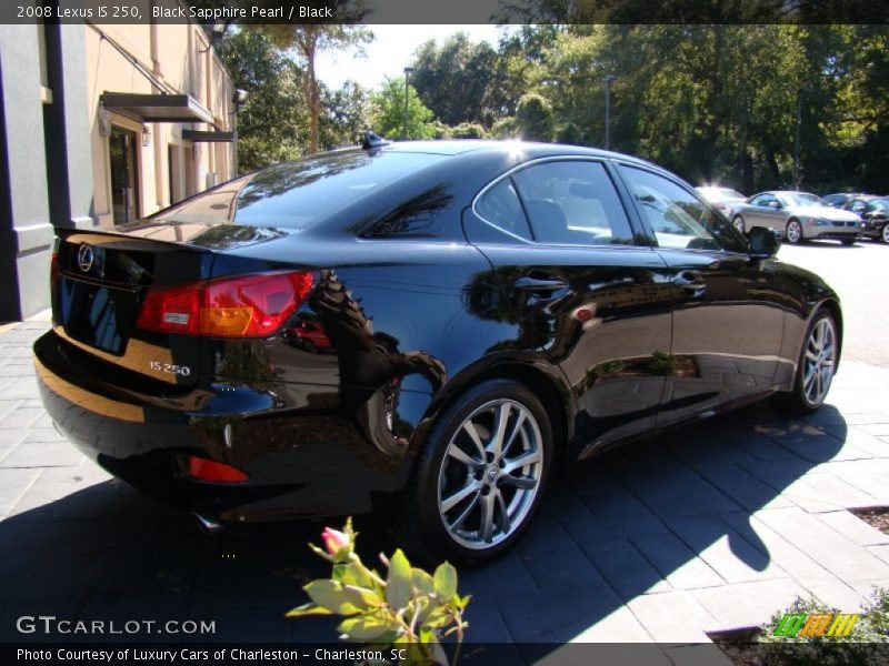 Black Sapphire Pearl / Black 2008 Lexus IS 250
