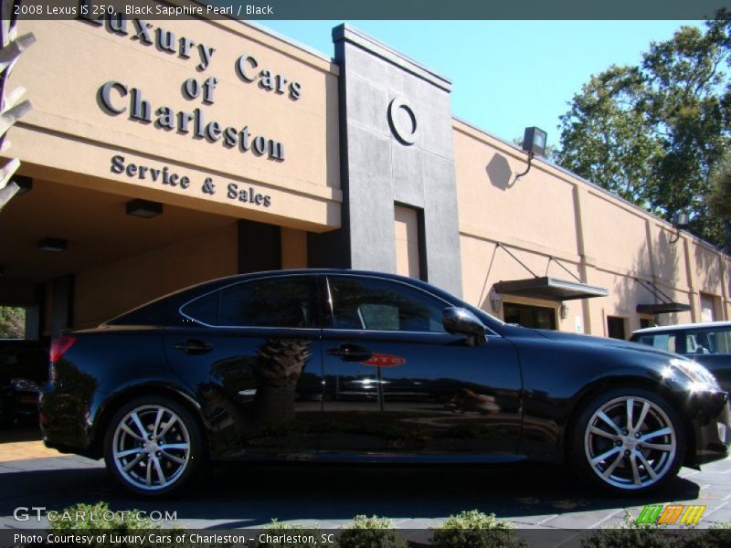 Black Sapphire Pearl / Black 2008 Lexus IS 250
