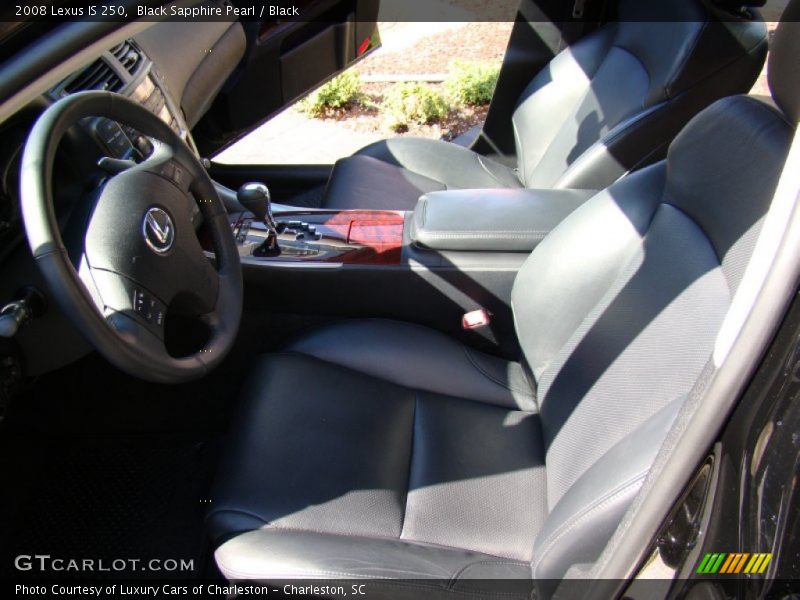 Black Sapphire Pearl / Black 2008 Lexus IS 250