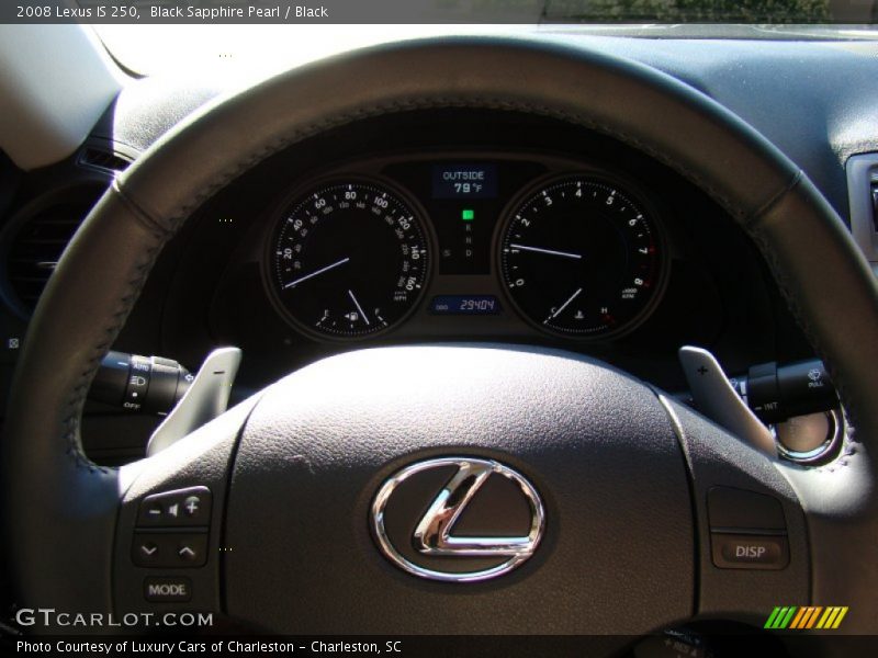 Black Sapphire Pearl / Black 2008 Lexus IS 250