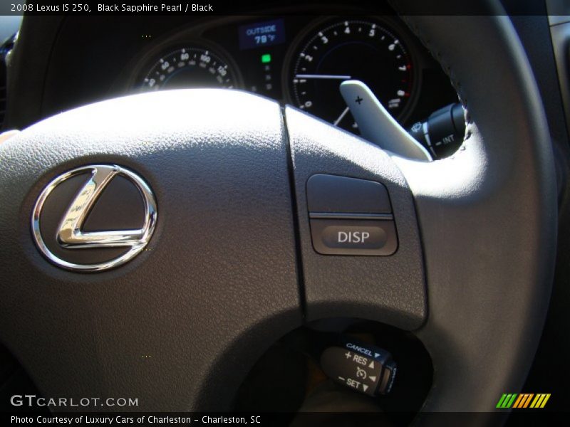 Black Sapphire Pearl / Black 2008 Lexus IS 250