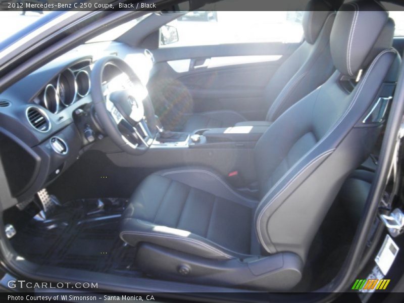 Black / Black 2012 Mercedes-Benz C 250 Coupe