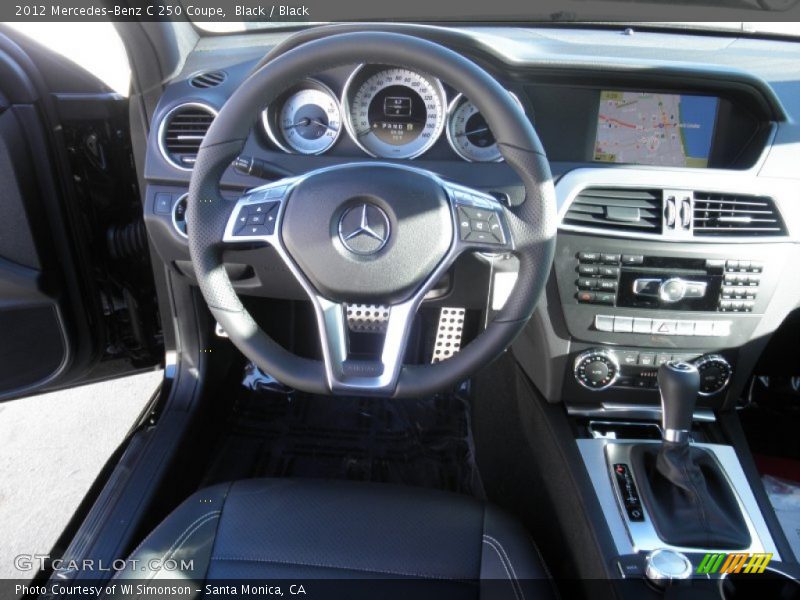 Black / Black 2012 Mercedes-Benz C 250 Coupe