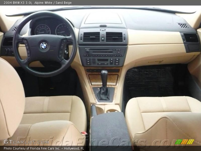 Alpine White / Sand Beige 2004 BMW X3 3.0i
