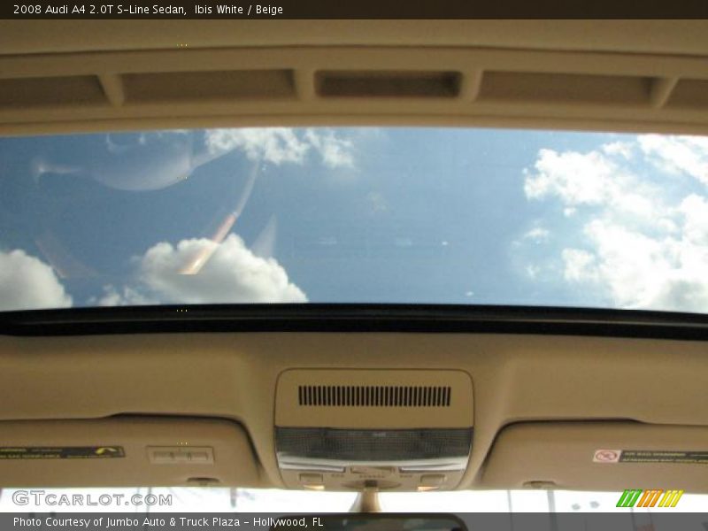 Ibis White / Beige 2008 Audi A4 2.0T S-Line Sedan