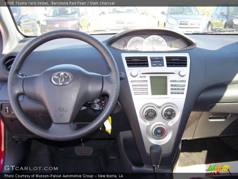 Barcelona Red Pearl / Dark Charcoal 2008 Toyota Yaris Sedan