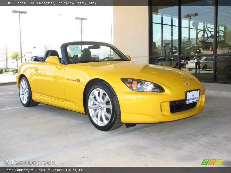 Rio Yellow Pearl / Black 2007 Honda S2000 Roadster