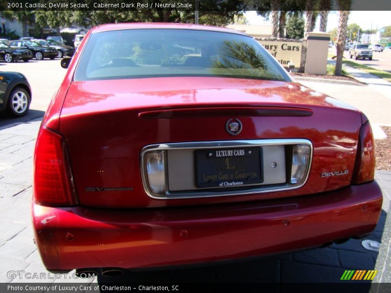 Cabernet Dark Red / Neutral Shale 2001 Cadillac DeVille Sedan