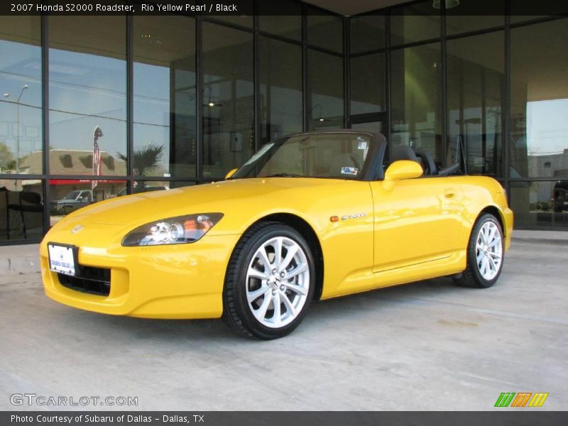 Rio Yellow Pearl / Black 2007 Honda S2000 Roadster