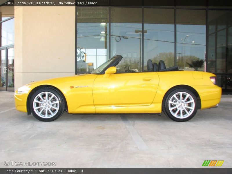 Rio Yellow Pearl / Black 2007 Honda S2000 Roadster