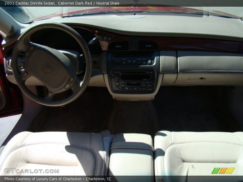 Cabernet Dark Red / Neutral Shale 2001 Cadillac DeVille Sedan