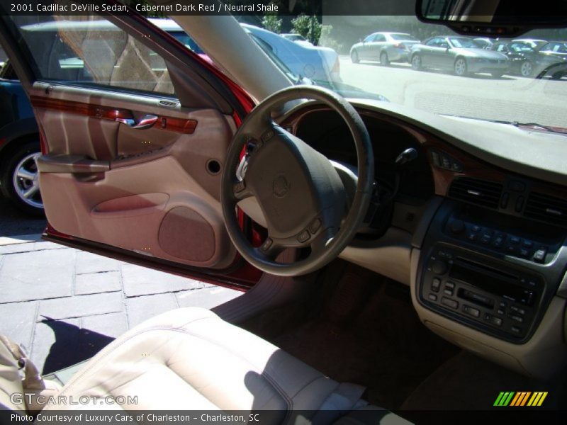 Cabernet Dark Red / Neutral Shale 2001 Cadillac DeVille Sedan
