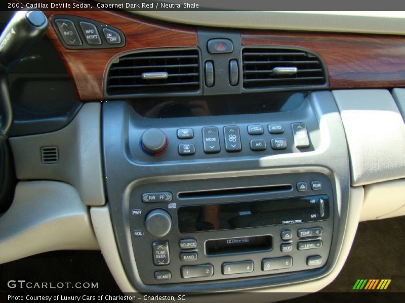 Cabernet Dark Red / Neutral Shale 2001 Cadillac DeVille Sedan