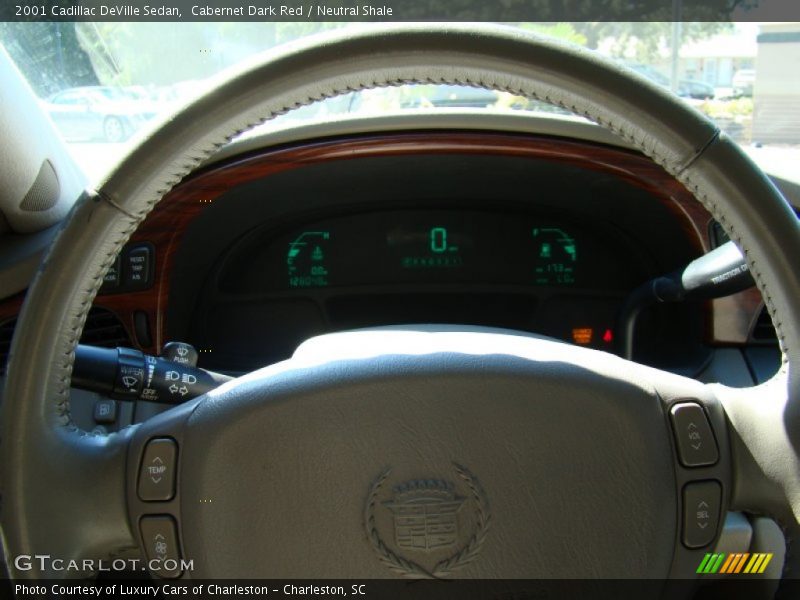 Cabernet Dark Red / Neutral Shale 2001 Cadillac DeVille Sedan