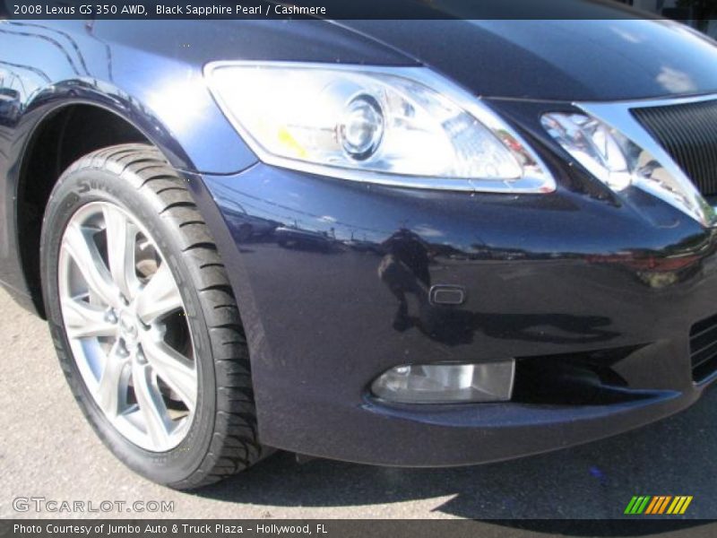 Black Sapphire Pearl / Cashmere 2008 Lexus GS 350 AWD