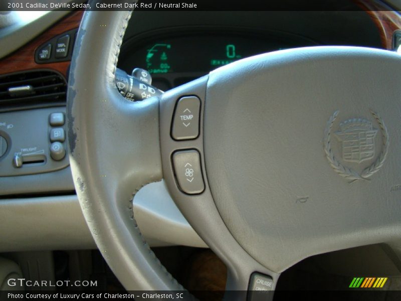 Cabernet Dark Red / Neutral Shale 2001 Cadillac DeVille Sedan