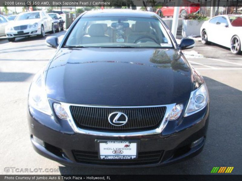 Black Sapphire Pearl / Cashmere 2008 Lexus GS 350 AWD