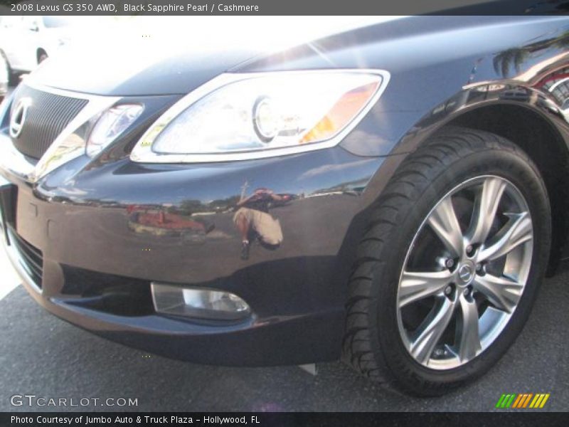 Black Sapphire Pearl / Cashmere 2008 Lexus GS 350 AWD