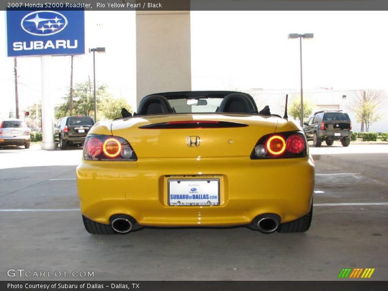 Rio Yellow Pearl / Black 2007 Honda S2000 Roadster