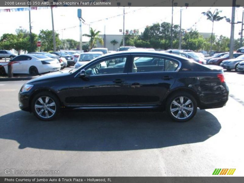 Black Sapphire Pearl / Cashmere 2008 Lexus GS 350 AWD
