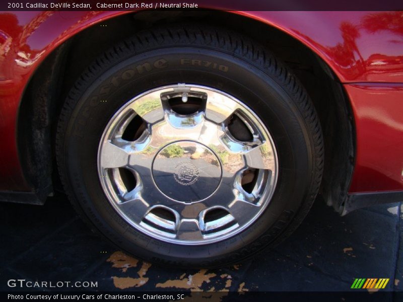 Cabernet Dark Red / Neutral Shale 2001 Cadillac DeVille Sedan