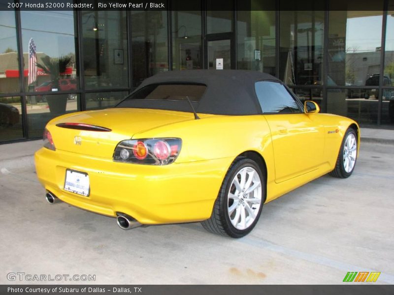 Rio Yellow Pearl / Black 2007 Honda S2000 Roadster