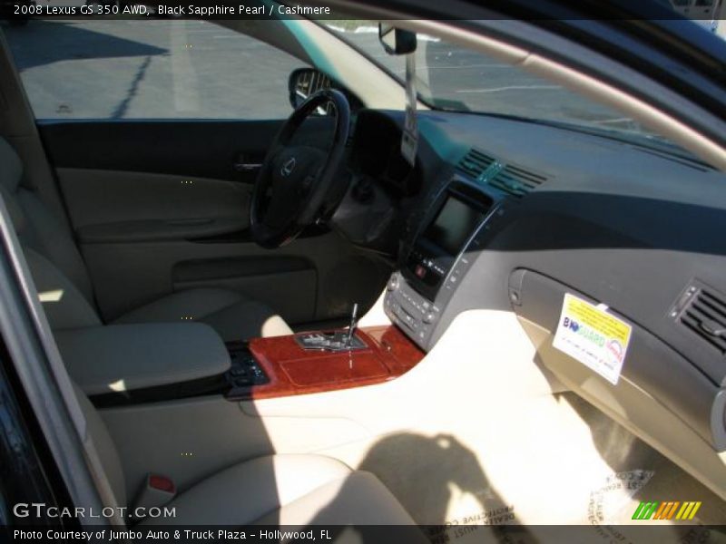 Black Sapphire Pearl / Cashmere 2008 Lexus GS 350 AWD
