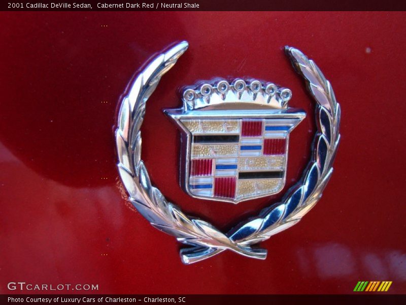 Cabernet Dark Red / Neutral Shale 2001 Cadillac DeVille Sedan