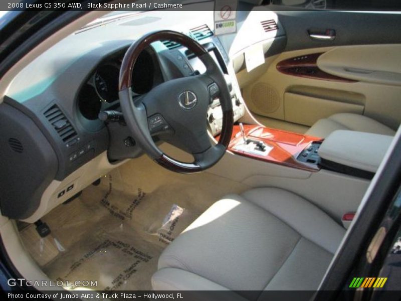 Black Sapphire Pearl / Cashmere 2008 Lexus GS 350 AWD