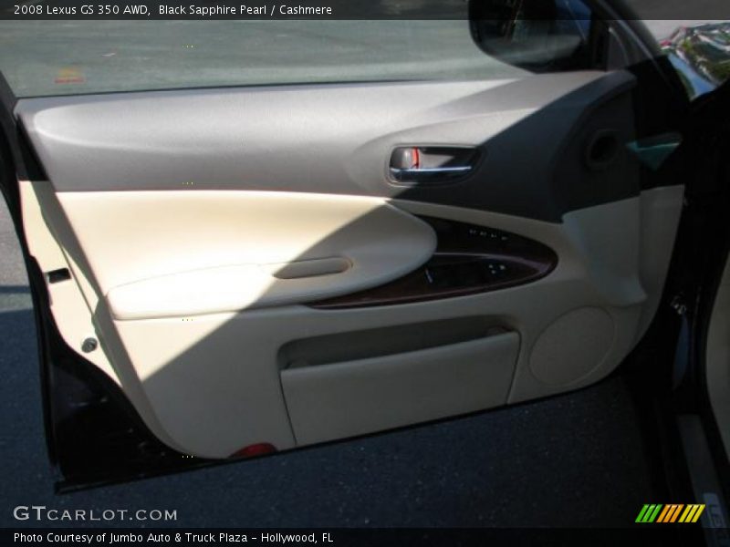 Black Sapphire Pearl / Cashmere 2008 Lexus GS 350 AWD