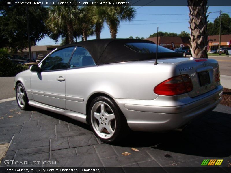 Brilliant Silver Metallic / Charcoal 2003 Mercedes-Benz CLK 430 Cabriolet