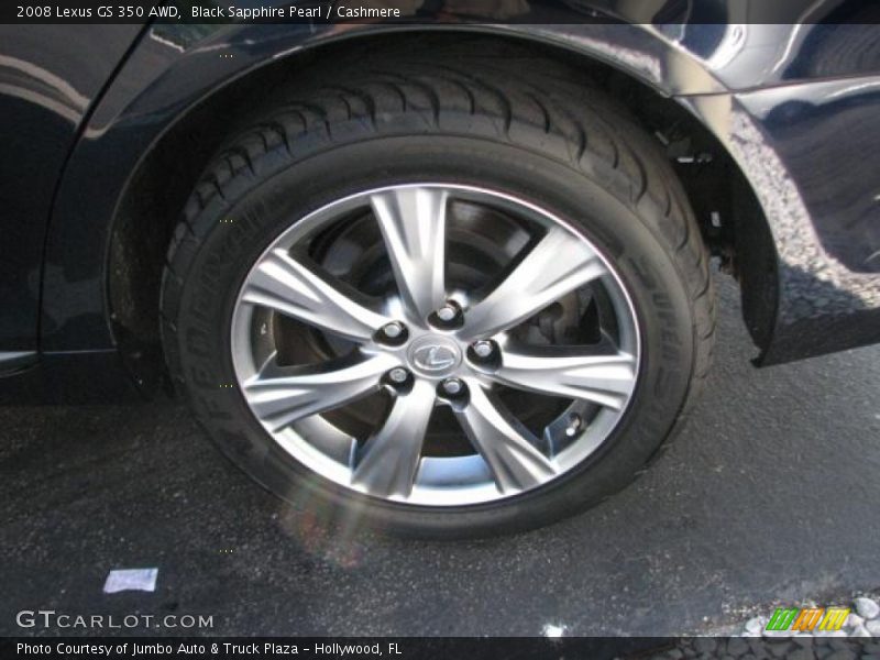 Black Sapphire Pearl / Cashmere 2008 Lexus GS 350 AWD