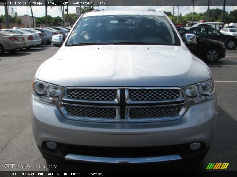 Bright Silver Metallic / Black 2011 Dodge Durango Citadel