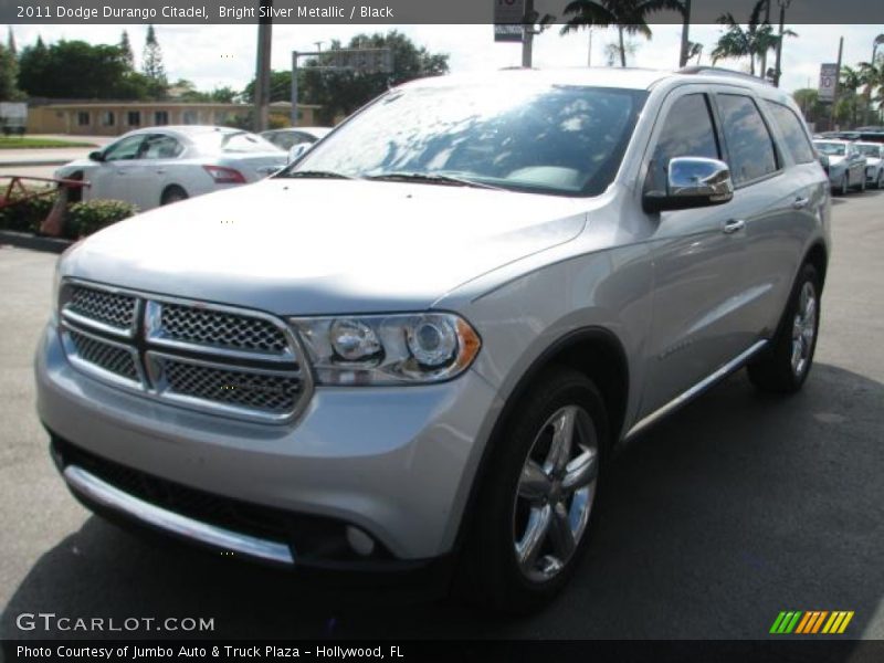 Bright Silver Metallic / Black 2011 Dodge Durango Citadel