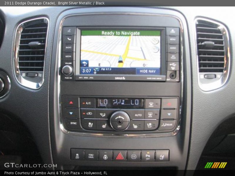 Bright Silver Metallic / Black 2011 Dodge Durango Citadel