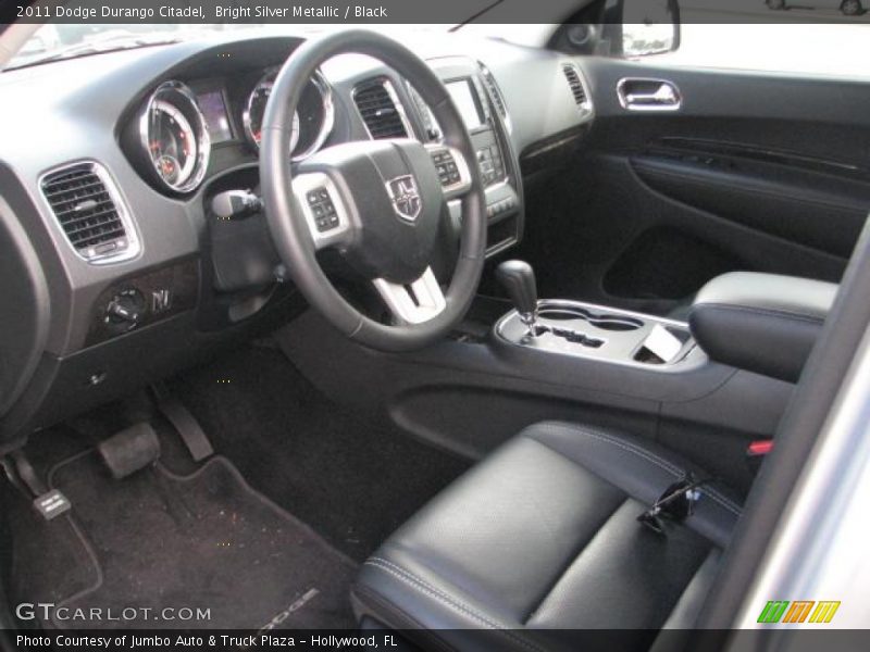 Bright Silver Metallic / Black 2011 Dodge Durango Citadel