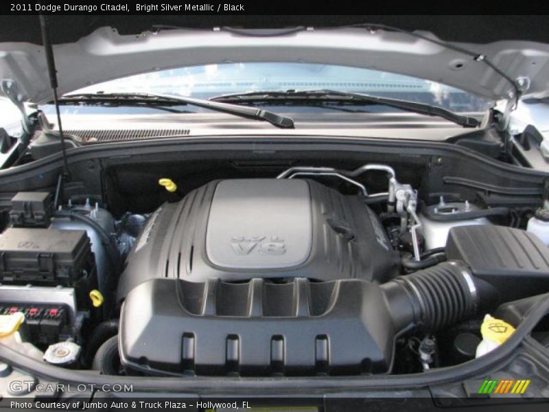 Bright Silver Metallic / Black 2011 Dodge Durango Citadel