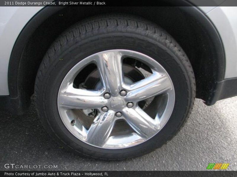 Bright Silver Metallic / Black 2011 Dodge Durango Citadel